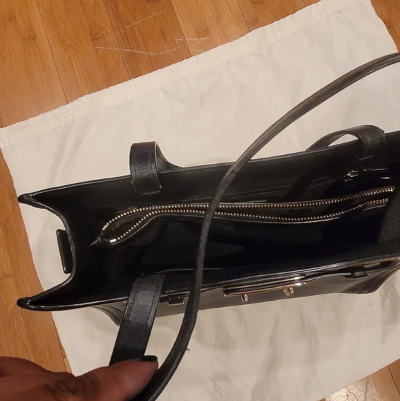 Coach Black Leather Satchel - Picture 5 of 12